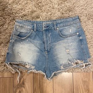 Gently worn denim shorts